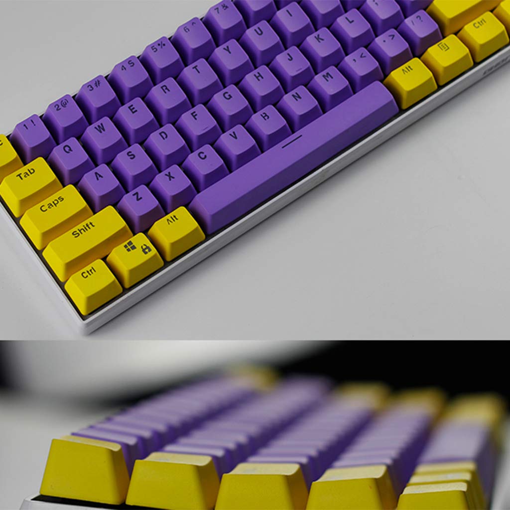 Obokidly DIY 61 Keys PBT Keycaps OEM Overview Set Thick Key Caps